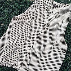 Express Polka Dot Sharkbite Shape Flowy Tank